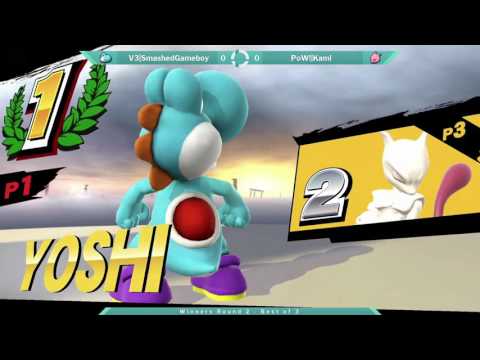 SOS32 WR2 - V3|SmashedGameboy (Yoshi) vs PoW!|Kami (Mewtwo)