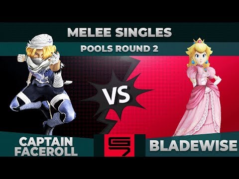 Captain Faceroll vs Bladewise - Melee Singles: Pools R2 Winner Semifinal - Genesis 7 |Sheik vs Peach