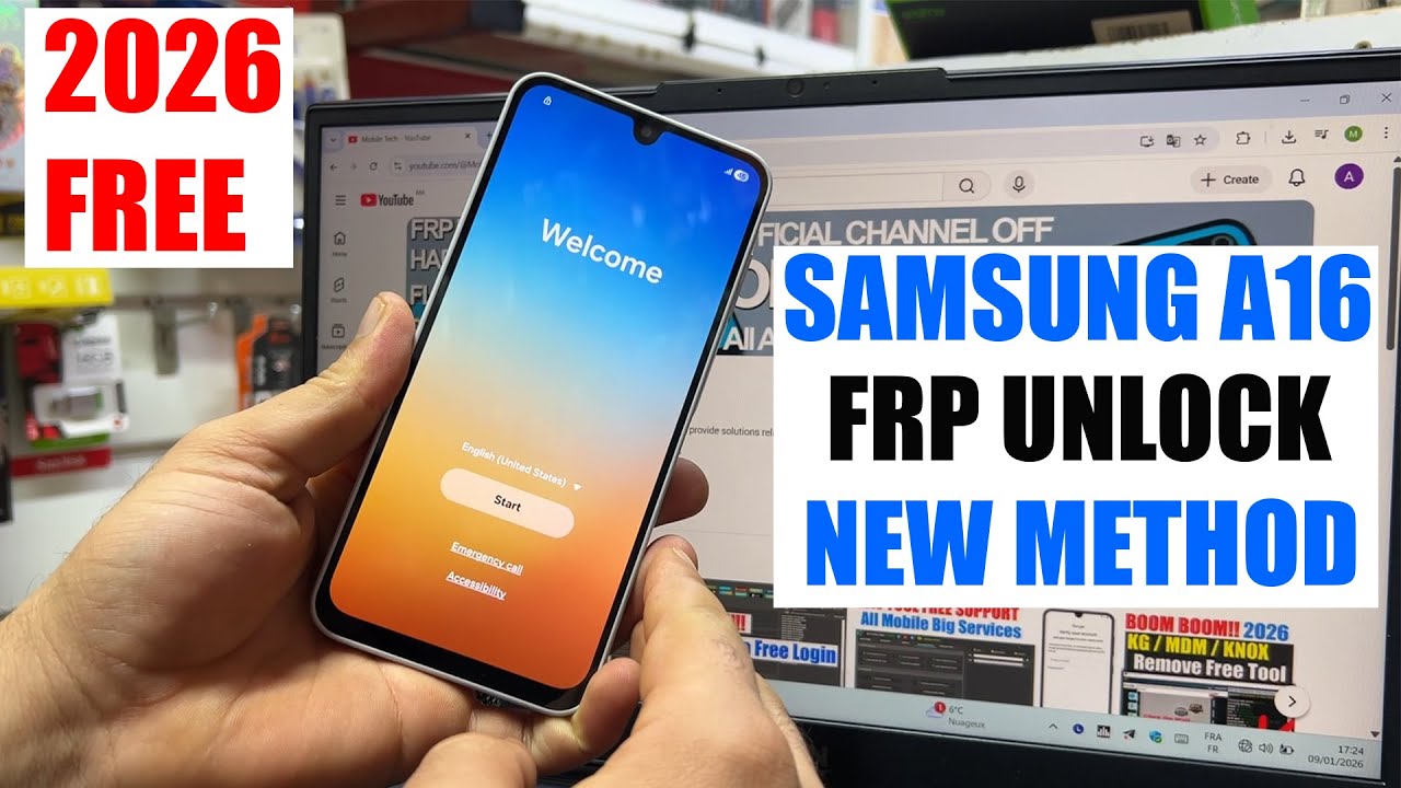 Samsung A16 FRP Bypass 2026, Remove Google Account | Samsung A16 5G FRP Unlock Android 16
