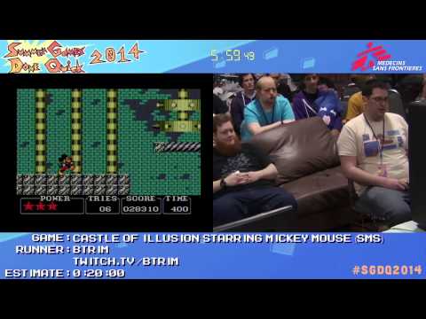 Castle Of Illusion by btrim in 15:07 - SGDQ2014 - Part 23
