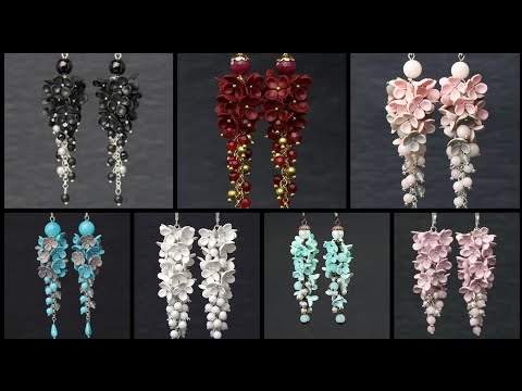 Floral  ear rings baho Long ear rings&polymer clay ear rings design 2k21