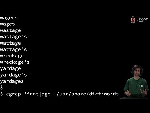 COMP2041/COMP9041 - Anchoring with Regular Expressions