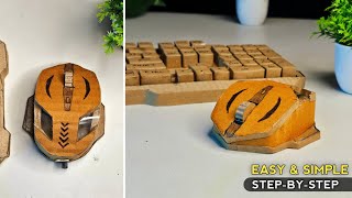 DIY Gaming Mouse Using Cardboard – Easy Homemade Project! | #craft #cardboardcraft