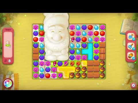 Gardenscapes 1989 Hard Level - 14 moves - NO BooSTERS