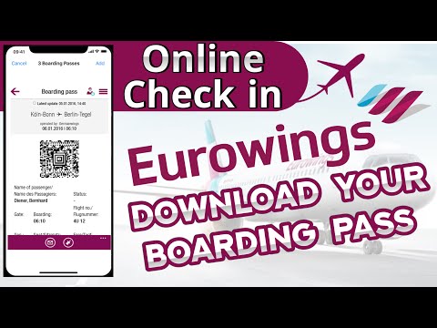 How To Check In Eurowings Airlines Boarding Pass | Eurowings | Boarding Pass | Online Check In