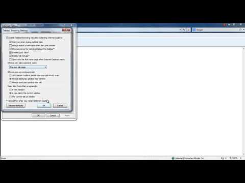 How to set a Homepage on Internet Explorer