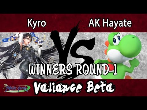 Valiance β - Kyro (Sonic, Beyonetta) vs. AK Hayate (Yoshi) - WR1 - Smash 4 - Wii U