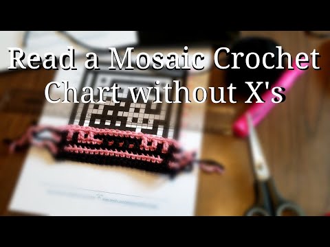 Read Mosaic Crochet Chart without X's