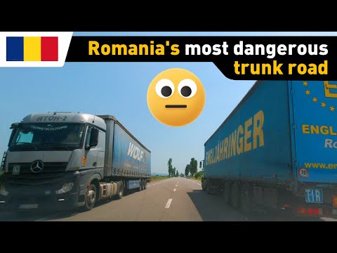 🔴 Romania • DN2 • E85 🇷🇴【1080p HD】- Most dangerous trunk road in Romania