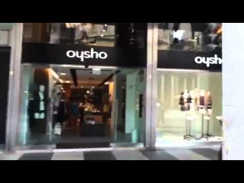 Shop street in Milan