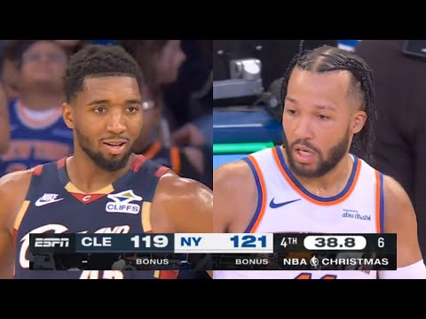 WILD Final 3 Minutes to New York Knicks vs Cleveland Cavaliers on Christmas Day