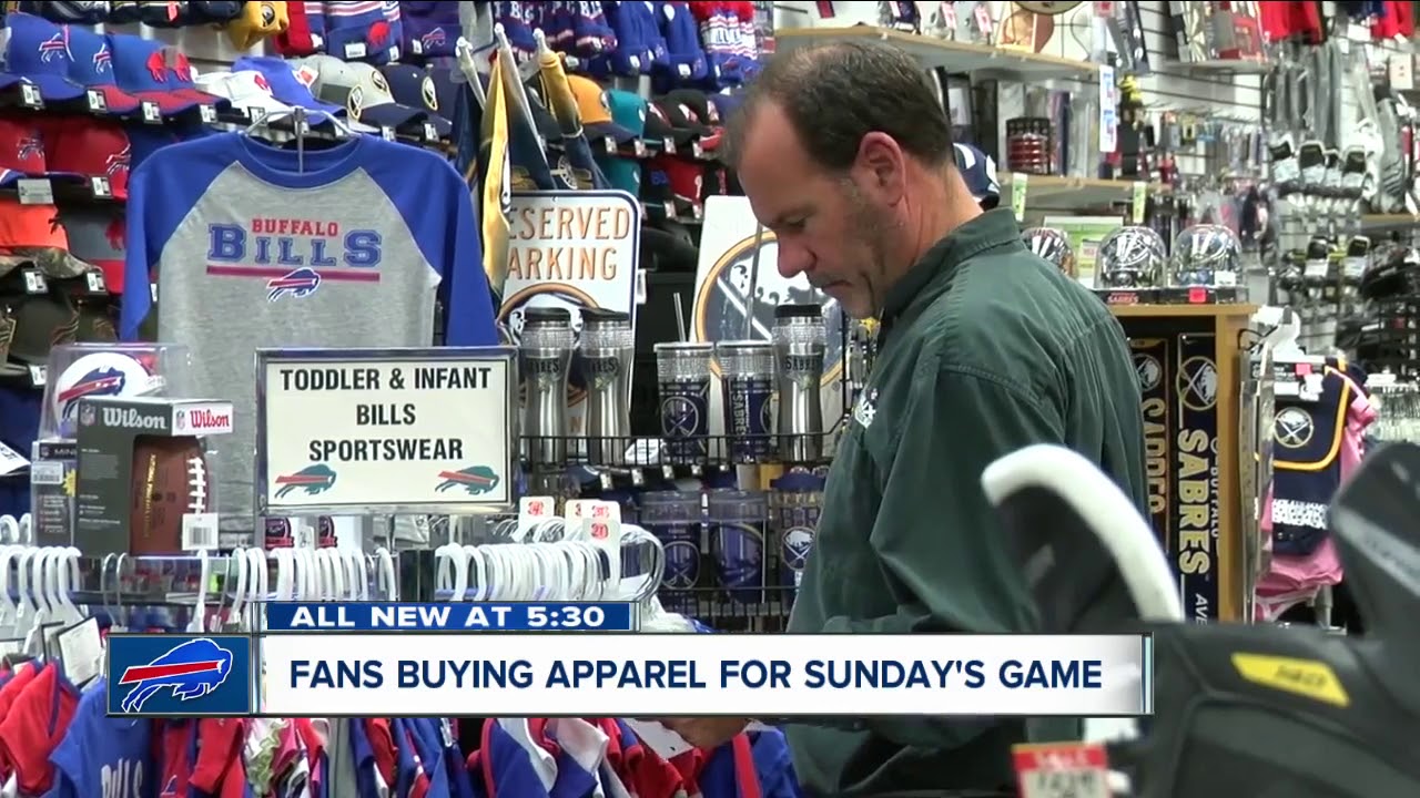 Fans flocking to stores for Buffalo Bills gear