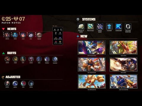 Patch 25.07 Rundown! - League of Legends