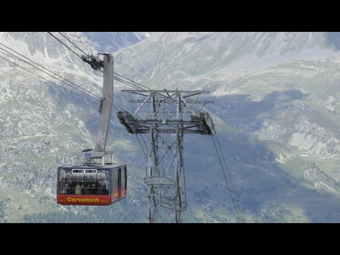 Surlej-Murtel - Die Hauptzubringerbahn ins Skiegebiet Corvatsch.