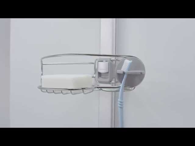 Vidéo teaser pour simplehuman stainless steel tension shower caddy