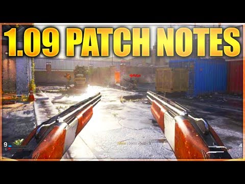 NEW 1.09 PATCH UPDATE! FULL PATCH NOTES OVERVIEW (1.09 UPDATE)