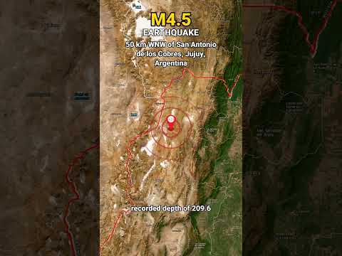 M4.5 Earthquake Hits Argentina - Jun 10 #Shorts