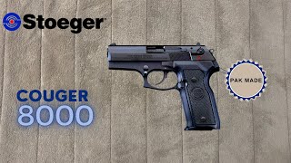 TURKISH | STOEGER COUGER 8000 FL | DOUBLE ACTION | 9MM | SEMI - AUTOMATIC PISTOL | PAK MADE