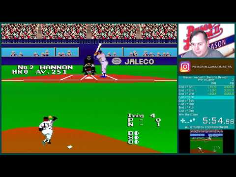 [Former World Record] Bases Loaded II: Second Season (NES) - Win a Game - 14:35.50