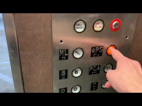 EXCITING Westinghouse AE Bottom Drive Traction Elevator at the Peachtree Center Parking