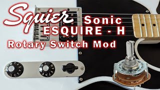 Video thumbnail for Squier Sonic Esquire H Rotary Switch Mod by Scott Wharton's Guitarnivore