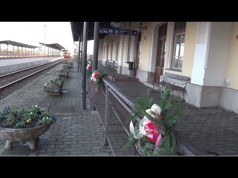 Vasútállomás díszítés Mezőtúron - 2018 12 05