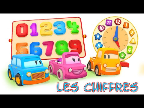 Les voitures futées. Dessin animé éducatif pour enfants. Apprenons les chiffres en français.