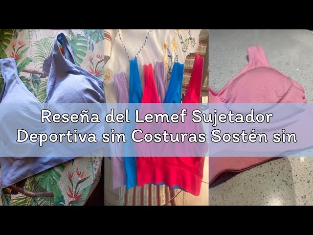 Vídeo relacionado con Lemef Sujetador Deportiva sin Costuras Sostén sin Aros con Almohadillas Extraíbles para Mujeres (3 Paquetes)