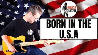 Bruce Springsteen - Born In The USA guitar lesson
