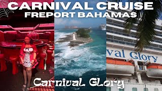 CARNIVAL GLORY CRUISE VLOG | FREEPORT BAHAMAS, HALLOWEEN PARTY, ECT.