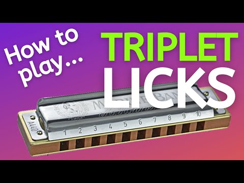How To Play Triplet Licks - Blues Harmonica Lesson #BluesHarpChallenge