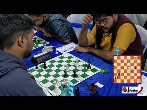 Thrilling Queen endgame ends in a tragicomedy | Bishal Basak vs Rounak Guha Roy