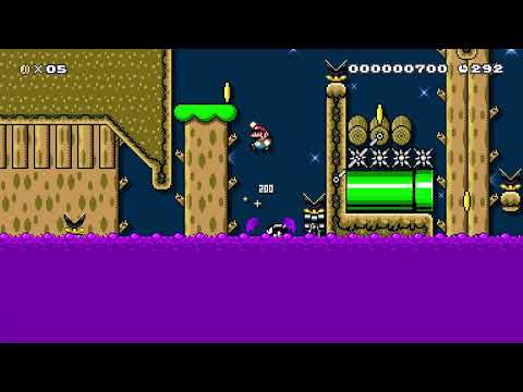 The Deep Poison Swamp Forrest by Marc1 🍄Super Mario Maker 2 ✹Switch✹ #bwv