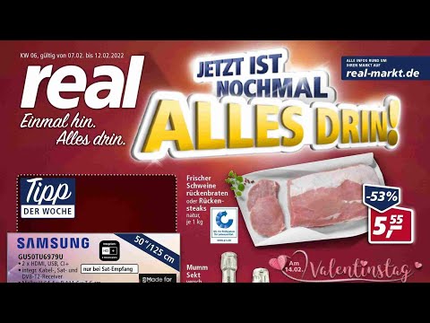 🛒 Real Katalog Prospekt 7. bis 12. Februar 2022 - Neuigkeiten, Angebote Deutschland 🇩🇪