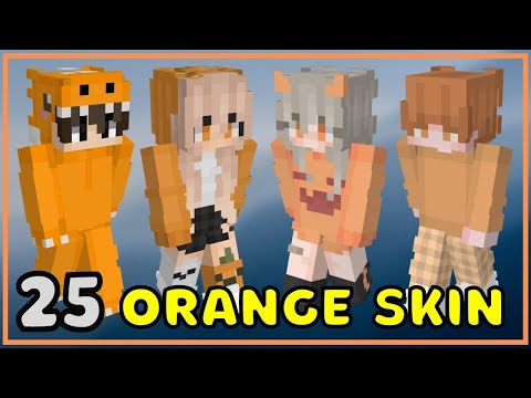 SKIN MINECRAFT WARNA ORANYE - ORANGE MINECRAFT SKINS...