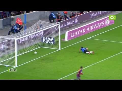 Messi scores the perfect free kick + Xavi scores a stunning goal - Barcelona vs. Almeria