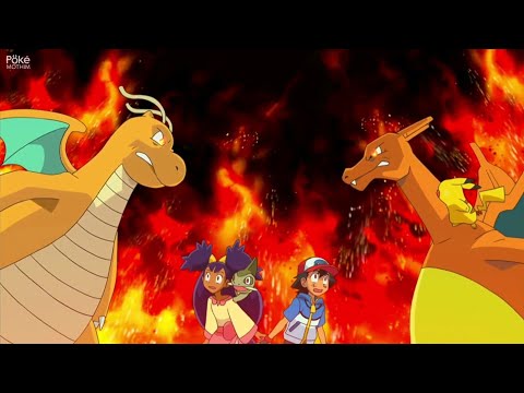 Charizard do Ash VS Dragonite da Iris