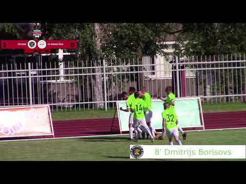 1. Līga 3. Kārta Rēzekne - FK Dinamo Rīga (labākie momenti)