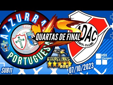Azzurra/Lusa 1x1 ADAC. Quartas de final  do Interclubes Leste 2023 (07/10/2023 categoria  Sub11)
