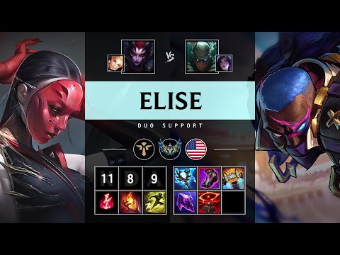 Elise Support vs Pyke - NA Challenger Patch 25.13