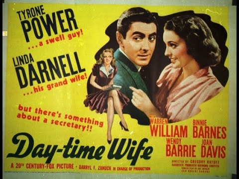 Tyrone Power & Linda Darnell in "Day-Time Wife" (1939)