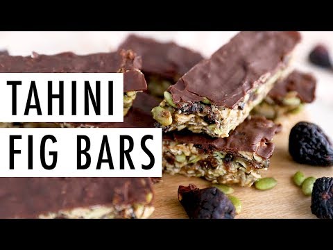 Healthy Tahini Fig Bars | Perfect Make Ahead Snack