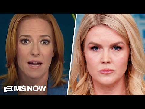 Psaki calls out Karoline Leavitt for failing to serve the American people as Trump's press secretary