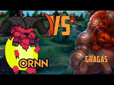Gragas vs Ornn || How to not LOSE vs Ornn the Highest DPS Tank
