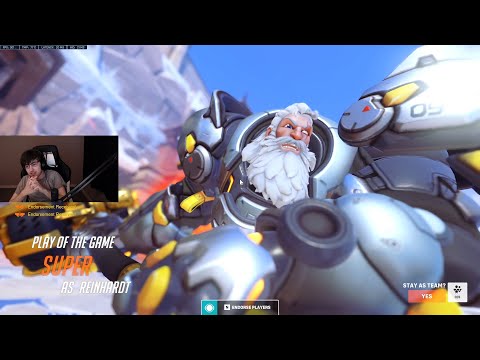 SUPER REINHARDT IS OP?! POTG! [ OVERWATCH 2 RELEASE GAMEPLAY ]