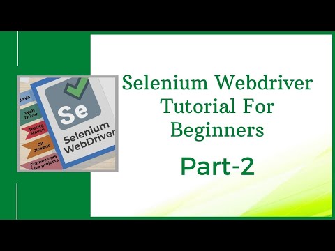 Selenium Webdriver Tutorial for Beginners | Selenium Webdriver Tutorial Online Training (Part 2)