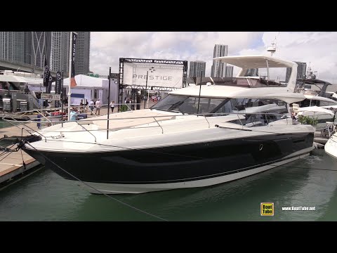 2022 Prestige 590 Motor Yacht - Walkaround Tour - 2022 Miami Boat Show