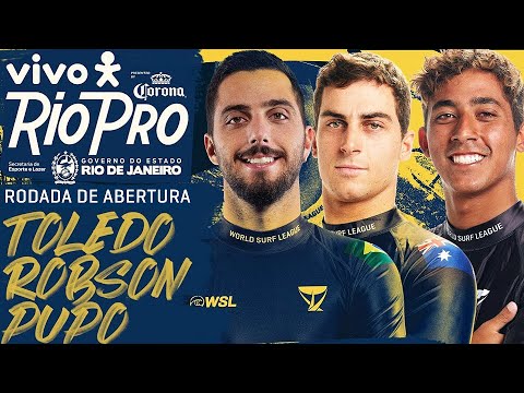 FILIPE TOLEDO x CALLUM ROBSON x SAMUEL PUPO - Rodada de Abertura | Vivo Rio Pro