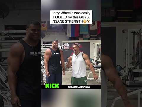 Larry Wheel’s was easily FOOLED by this GUYS INSANE STRENGTH😳🏋️‍♂️
