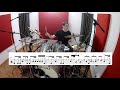 Allan Holdsworth - Spokes (Full note by note drum transcription and performance)